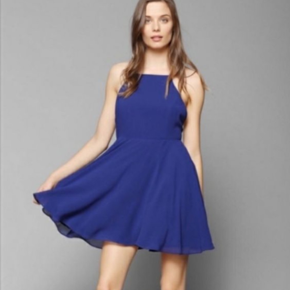 Silence + Noise blue mini dress size 2